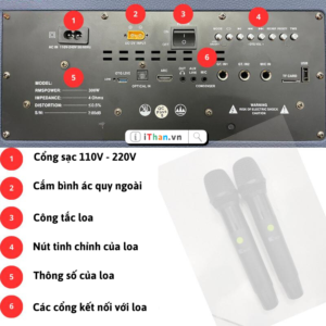 Loa karaoke KC 550 Pro ithan.vn
