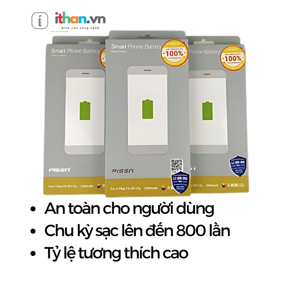 Thay pin iPhone 12 Pro chính hãng Pisen tại thị xã Hoàng Mai, tỉnh Nghệ An/ Bắc Nghệ An.