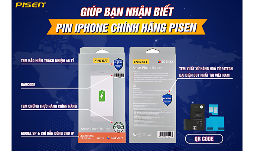 Thay pin Pisen chính hãng cho iPhone 13 tại iThan.vn - Quỳnh Dị, Hoàng Mai, Nghệ An