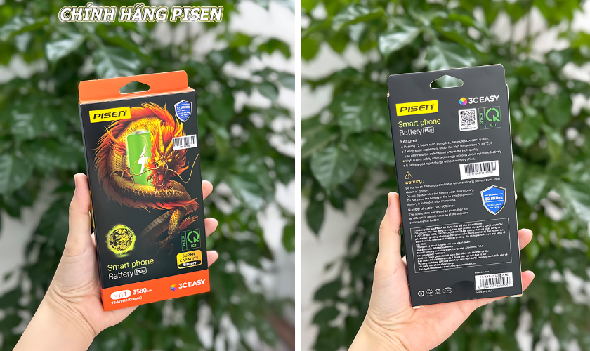 Thay pin iPhone 11 siêu cao chính hãng Pisen Hoàng Mai, Nghệ An