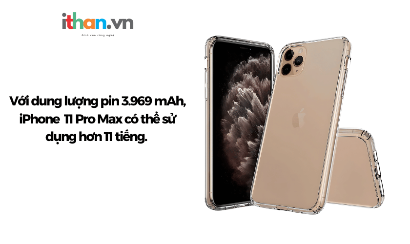 Thay pin Pisen chính hãng cho Iphone 11 Pro Max tại thị xã Hoàng Mai - Nghệ An