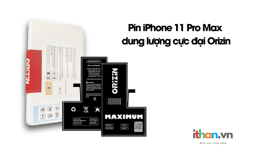 Thay pin Orizin cho Iphone 11 Pro Max tại thị xã Hoàng Mai - Nghệ An