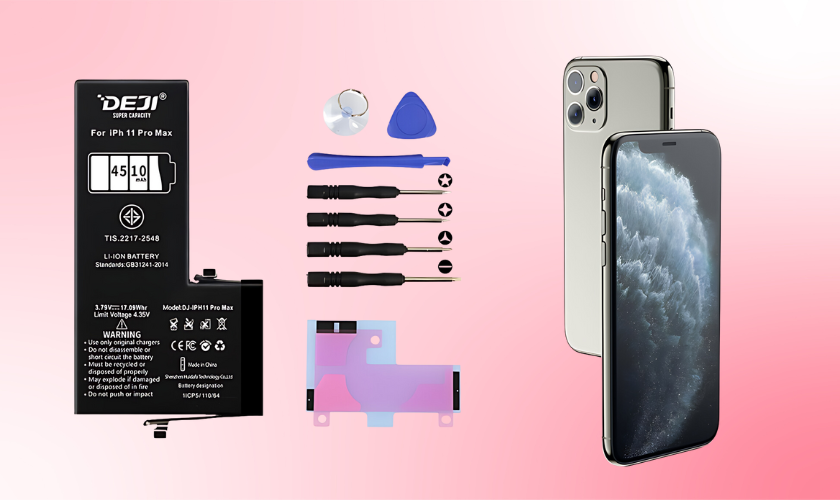 Thay pin Deji chính hãng cho Iphone 11 Pro Max tại thị xã Hoàng Mai - Nghệ An