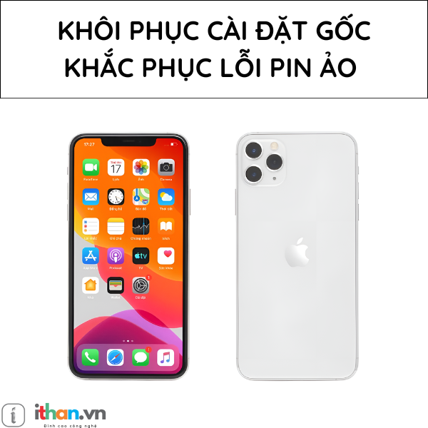 Thay pin Vmas chính hãng cho Iphone 11 pro tại thị xã Hoàng Mai - Nghệ An