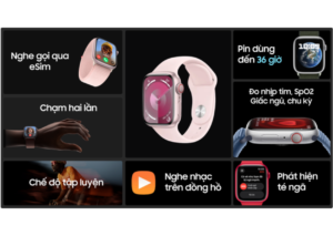 Apple Watch Series 9 41mm (4G) viền nhôm dây cao su