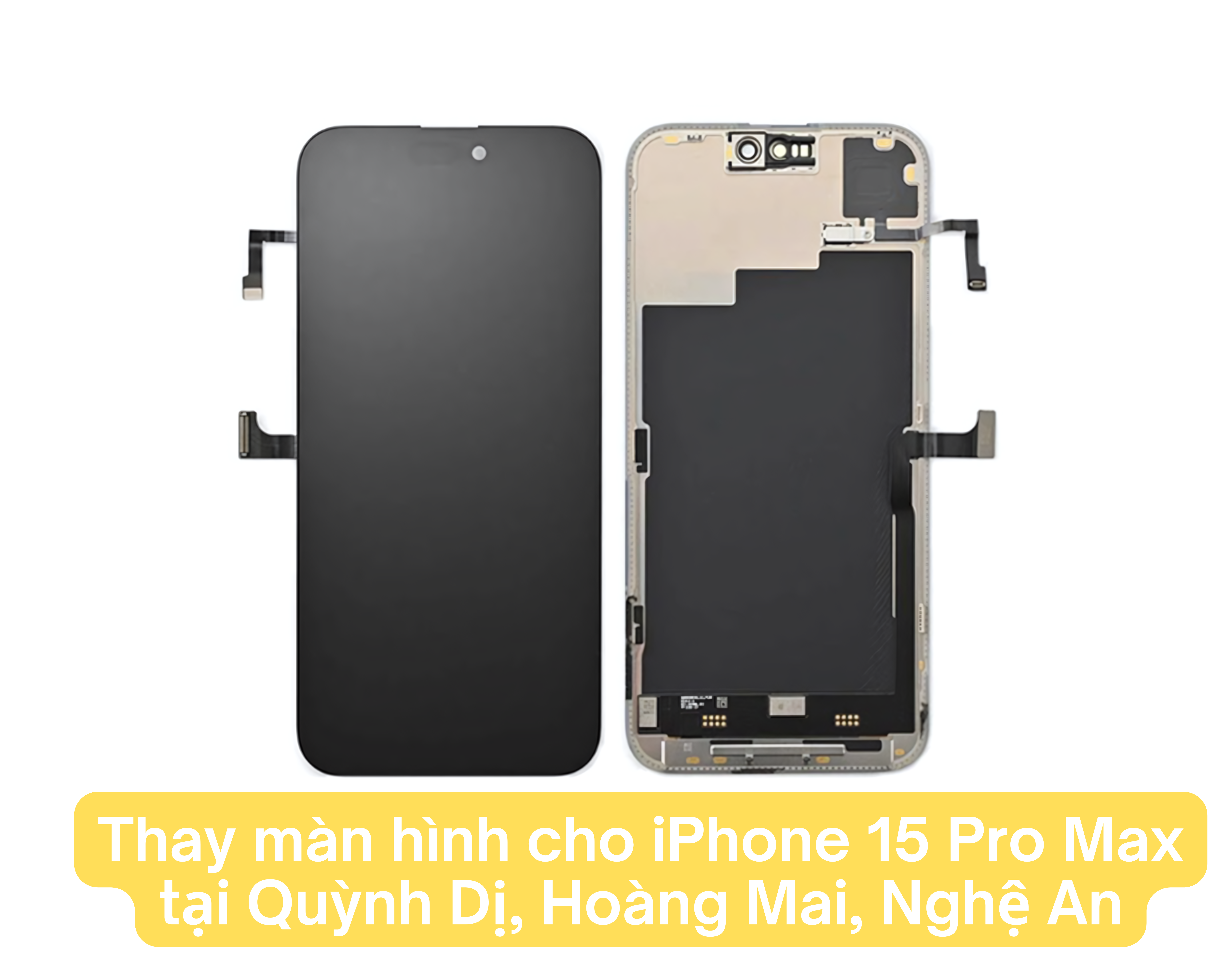 Thay màn hình chính hãng Gen A cho iPhone 15 Pro Max tại iThan.vn, Quỳnh Dị, Hoàng Mai, Nghệ An
