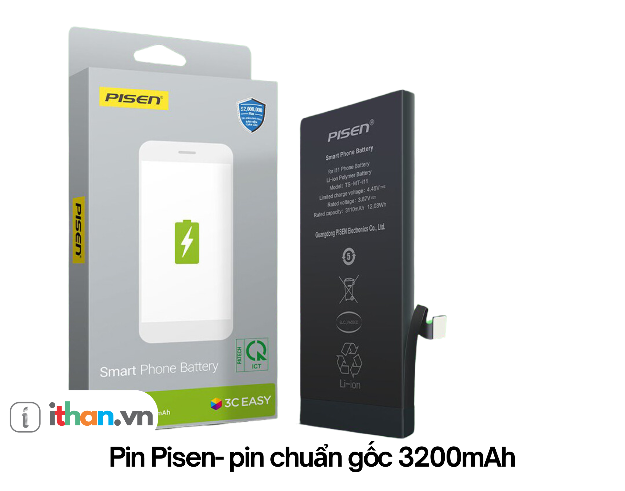 Thay pin Pisen chính hãng cho iPhone 14 pro tại iThan.vn - Quỳnh Dị, Hoàng Mai, Nghệ An