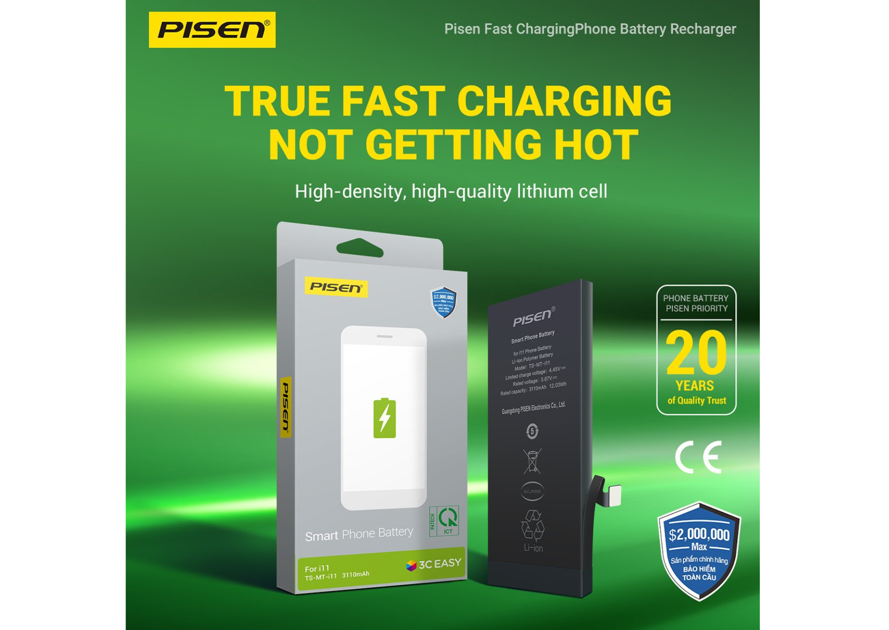 Thay pin Pisen chính hãng cho iPhone 12 mini tại iThan.vn - Quỳnh Dị, Hoàng Mai, Nghệ An